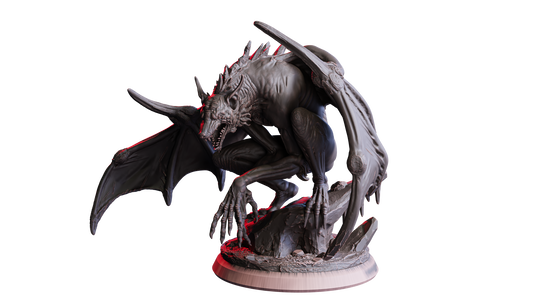 Frostfang, Vampire Beast – 32mm Miniatur aus Resin | Flesh of Gods – Crimson Frost | Tabletop & RPG Figur