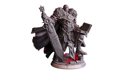 Lucian, Sunblade Knight (Human Paladin) – 32mm Miniatur aus Resin | Flesh of Gods – Crimson Frost | Tabletop & RPG Figur