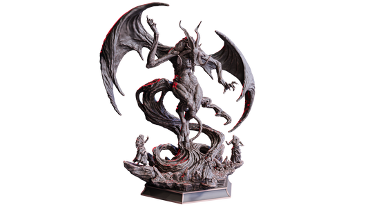 Azroth – Endless Oath | XXL 32 mm Resin Miniatur (125 mm Base) | Flesh of Gods – The Devil’s Offspring | Dämonenboss für Tabletop & Rollenspiel