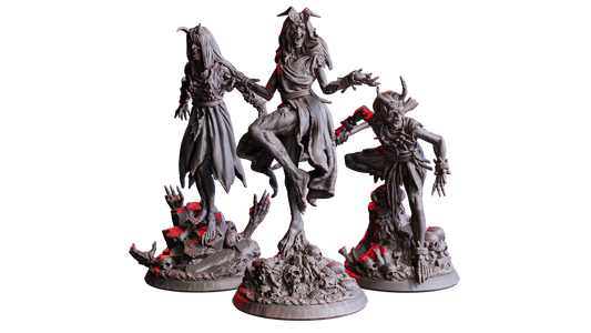 Deep Hag | 32 mm Resin Miniatur | Flesh of Gods – The Devil’s Offspring | Chaotische Hexe für Tabletop & Rollenspiel