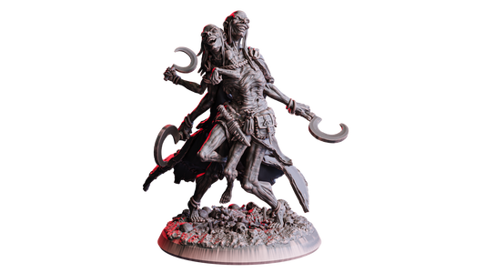 Twinstalker | 32 mm Resin Miniatur (50 mm Base) | Flesh of Gods – The Devil’s Offspring | Chaotische Monstrosität & Endgegner-Kreatur für Tabletop & Rollenspiel