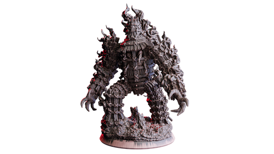 Wicker Golem | 32 mm Resin Miniatur (75 mm Base) | Flesh of Gods – The Devil’s Offspring | Brennendes Konstrukt & Ritualkreatur für Tabletop & Rollenspiel
