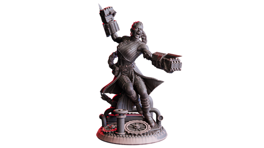 Arkina, Bronze Fists – 32mm Miniatur aus Resin | Flesh of Gods – The Necro Forge | Tabletop & RPG Figur