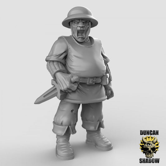 Town Guard - Dagger - Stadtwache + Dolch 32mm Tabletop Fantasy Gaming D&D Dungeons and Dragons Pathfinder DSA Duncan Shadow