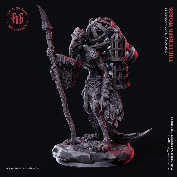 Die Wanderkrähe 1 (Monster) 28mm Tabletop Fantasy Gaming D&D Dungeons and Dragons Pathfinder DSA Flesh of Gods