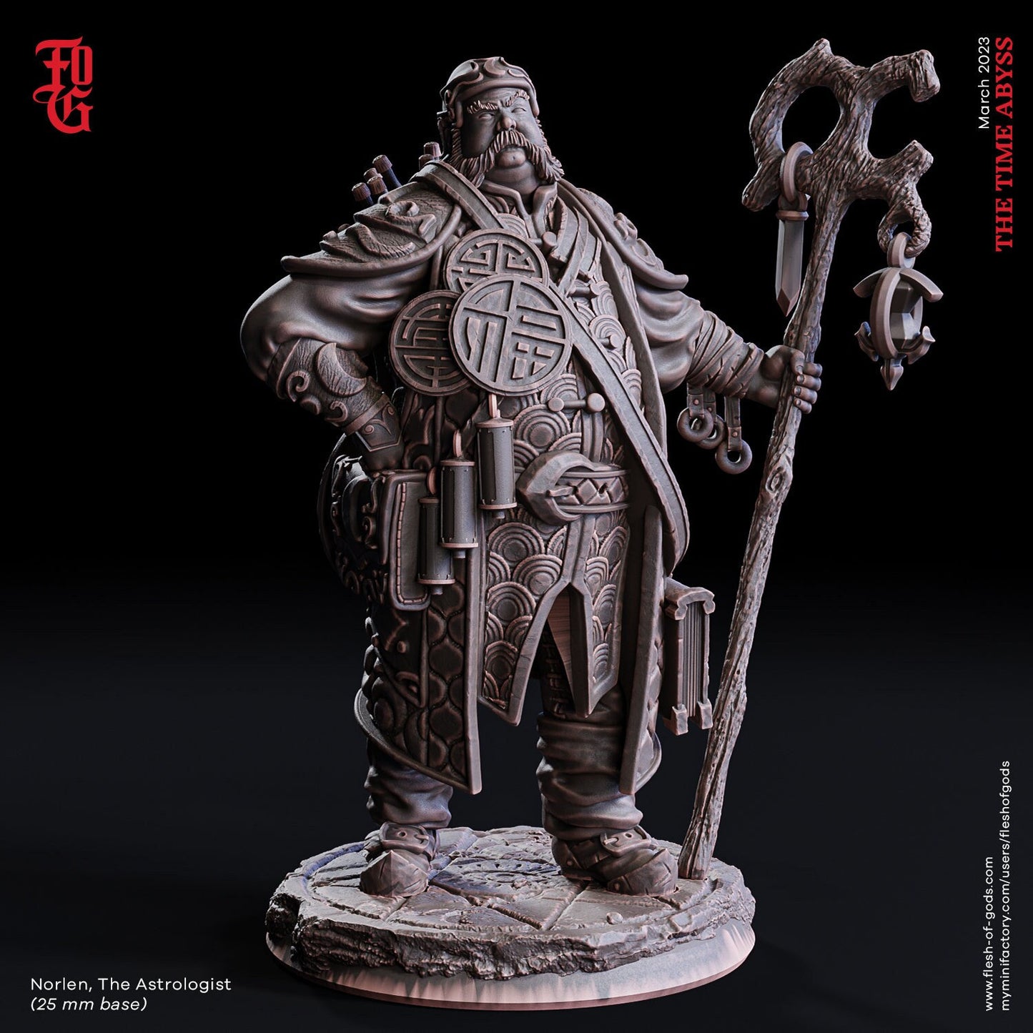 Norlen, der Astrologe (NPC) 32mm Tabletop Fantasy D&D Dungeons and Dragons Pathfinder DSA Flesh of Gods