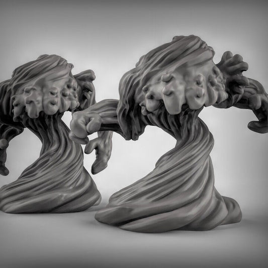Wasser Elementar (Paar) Maßstab 32mm Tabletop D&D Dungeons and Dragons Pathfinder DSA Duncan Shadow
