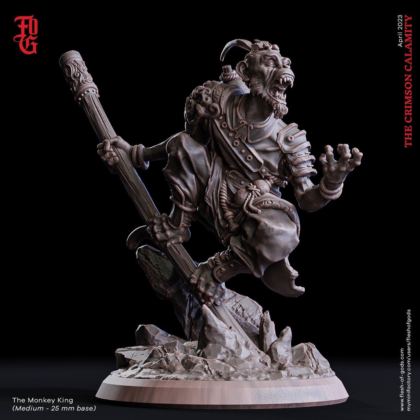 Der Affenkönig (Hero) 32mm Tabletop Fantasy D&D Dungeons and Dragons Pathfinder DSA Flesh of Gods