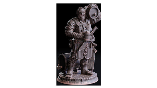 Halb-Yeti Tavernen Wirt (NPC) 32mm Flesh of Gods