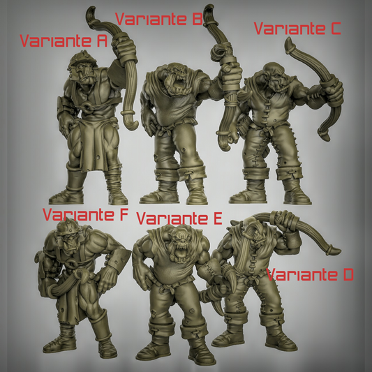 Orc Archers – 32mm Resin Miniaturen für Tabletop, D&D & Pathfinder | Tabletop Elements