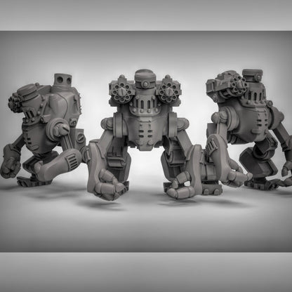 Bullige Roboter – Resin-Miniaturen für Wargaming oder Pen und Paper