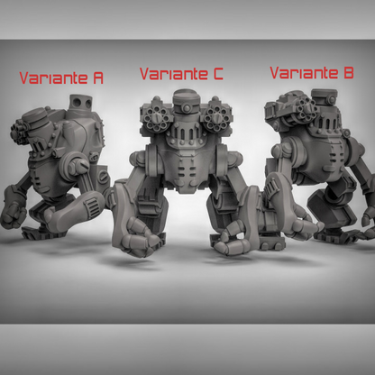 Bullige Roboter – Resin-Miniaturen für Wargaming oder Pen und Paper