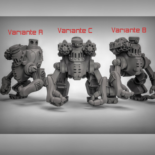 Bullige Roboter – Resin-Miniaturen für Wargaming oder Pen und Paper