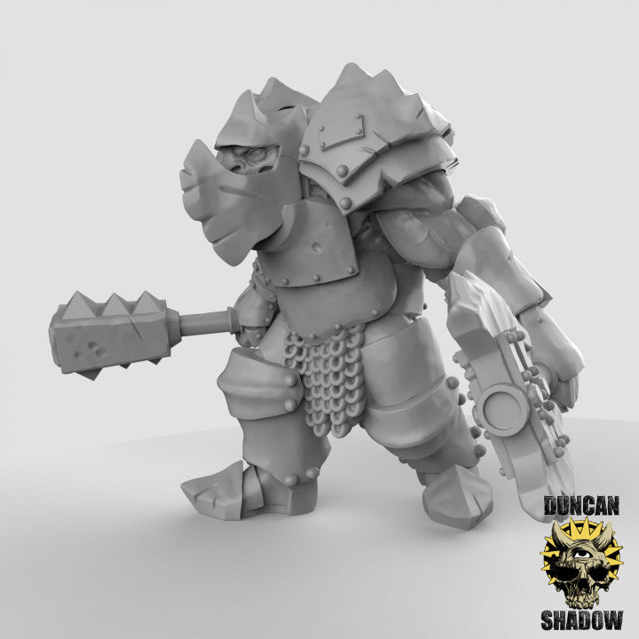 Gepanzerte Orcs – Resin-Miniaturen für Wargaming oder Pen und Paper
