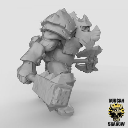Gepanzerte Orcs – Resin-Miniaturen für Wargaming oder Pen und Paper