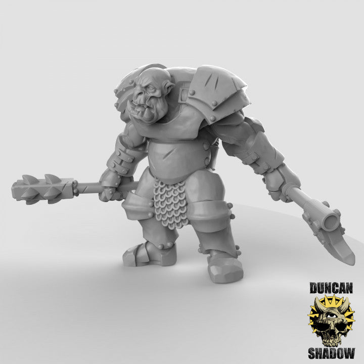 Gepanzerte Orks – 32mm Resin Miniaturen für Tabletop, Wargaming & Pen & Paper | Tabletop Elements by Duncan Shadow