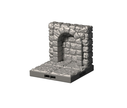 Dragonlock Alkoven | Fat Dragon Games Dungeon Terrain | 3D gedruckte Wandnische mit Verbindern (28–32 mm)