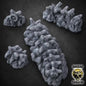 Bone Spine Ridge Terrain - 32mm Tabletop Scatter for Wargaming, D&D, Pathfinder, DSA - 4 Variants by Duncan Shadow