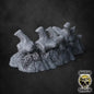 Bone Spine Ridge Terrain - 32mm Tabletop Scatter for Wargaming, D&D, Pathfinder, DSA - 4 Variants by Duncan Shadow
