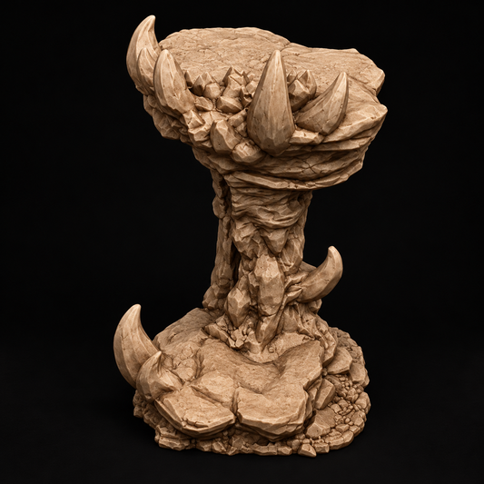 Spiky Rock Platform Bases 32mm ABS Terrain for Tabletop Wargaming, DnD, Pathfinder - 5 Variants by Duncan Shadow