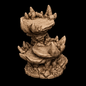 Spiky Rock Platform Bases 32mm ABS Terrain for Tabletop Wargaming, DnD, Pathfinder - 5 Variants by Duncan Shadow