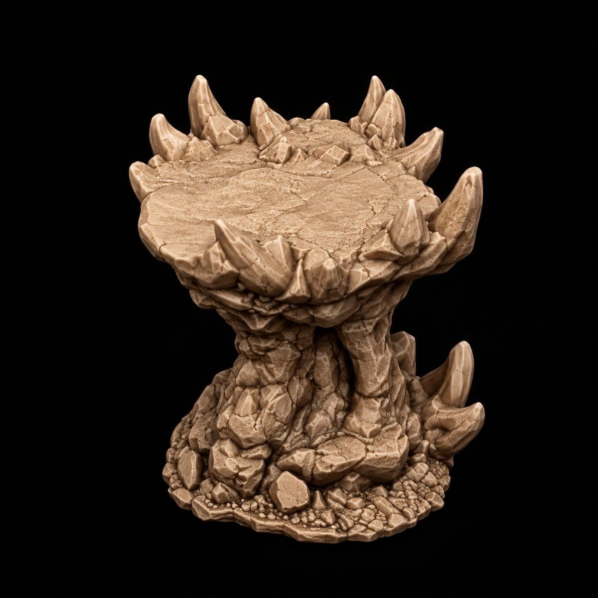 Spiky Rock Platform Bases 32mm ABS Terrain for Tabletop Wargaming, DnD, Pathfinder - 5 Variants by Duncan Shadow