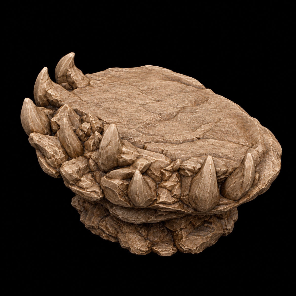 Spiky Rock Platform Bases 32mm ABS Terrain for Tabletop Wargaming, DnD, Pathfinder - 5 Variants by Duncan Shadow