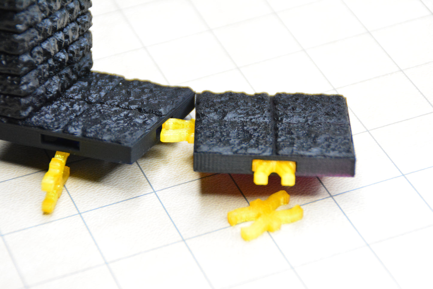 Dragonlock Alkoven | Fat Dragon Games Dungeon Terrain | 3D gedruckte Wandnische mit Verbindern (28–32 mm)