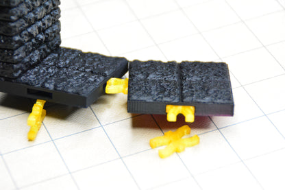 Dragonlock Alkoven | Fat Dragon Games Dungeon Terrain | 3D gedruckte Wandnische mit Verbindern (28–32 mm)