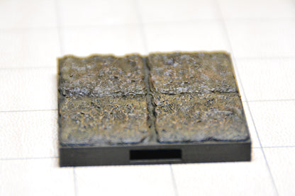 Dragonlock 4x4 Bodenelement | Fat Dragon Games Terrain | 3D gedruckte Bodenplatte mit Verbindern (28–32 mm)