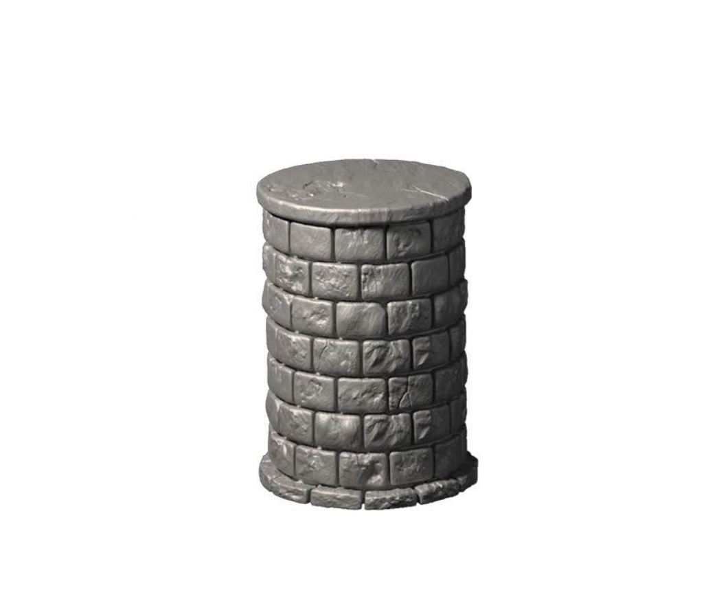 Dragonlock Säulenelement | Fat Dragon Games Dungeon Terrain | 3D gedruckte Säule mit/ohne Base für Tabletop (28–32 mm)