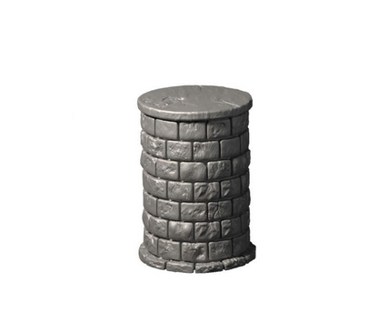 Dragonlock Säulenelement | Fat Dragon Games Dungeon Terrain | 3D gedruckte Säule mit/ohne Base für Tabletop (28–32 mm)