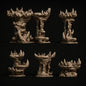 Spiky Rock Platform Bases 32mm ABS Terrain for Tabletop Wargaming, DnD, Pathfinder - 5 Variants by Duncan Shadow