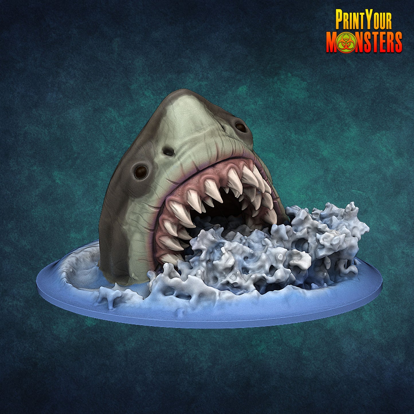 Tiefsee-Haie – Ocean Pack Edition | 3D-gedruckte Miniaturen aus Resin | Für Tabletop & Rollenspiel