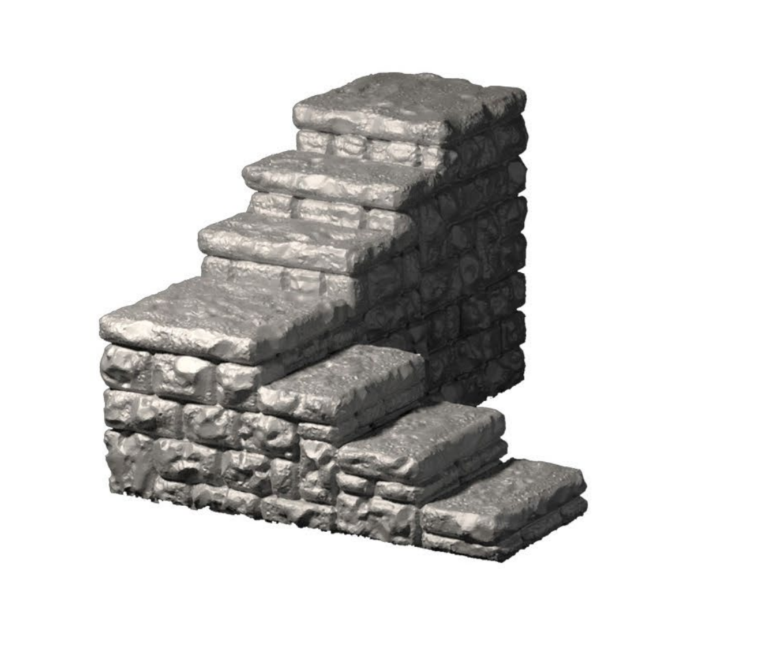 Dragonlock Winkeltreppe | Fat Dragon Games Dungeon Terrain | Rechts- & Linksläufig mit Miniaturen-Adaptern | 3D Druck für Tabletop (28–32 mm)