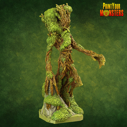 Treant Miniatur – 3D-gedruckt aus Resin | Fantasy Baumkreatur für DnD, Pathfinder & Tabletop | 32mm Maßstab