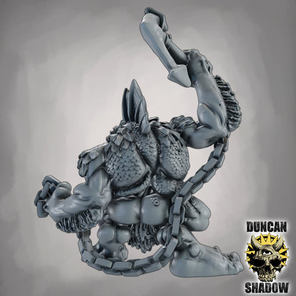 Anker Troll – 32mm Resin Miniatur für Tabletop, Wargaming & Pen & Paper | Design by Duncan Shadow