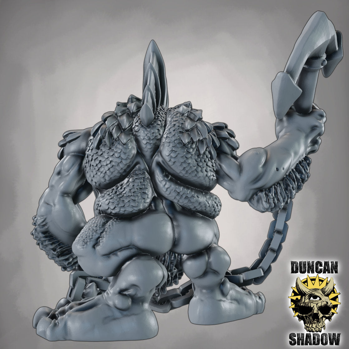 Anker Troll – 32mm Resin Miniatur für Tabletop, Wargaming & Pen & Paper | Design by Duncan Shadow