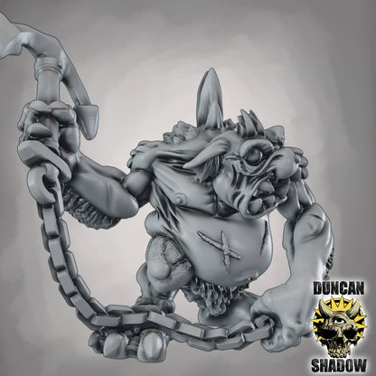 Anker Troll – 32mm Resin Miniatur für Tabletop, Wargaming & Pen & Paper | Design by Duncan Shadow