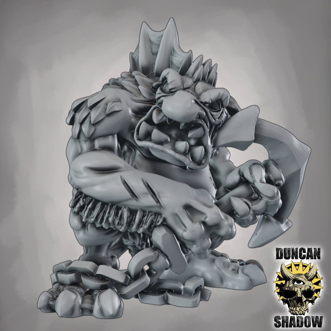 Anker Troll – 32mm Resin Miniatur für Tabletop, Wargaming & Pen & Paper | Design by Duncan Shadow