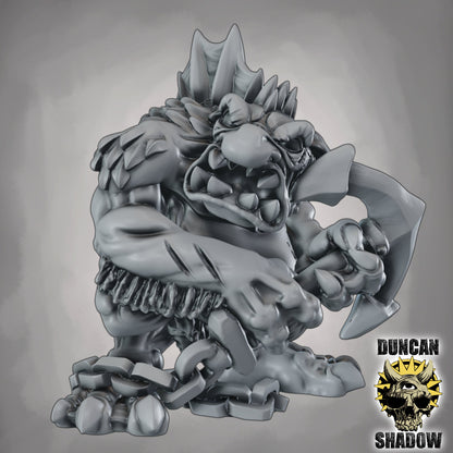 Anker Troll – 32mm Resin Miniatur für Tabletop, Wargaming & Pen & Paper | Design by Duncan Shadow