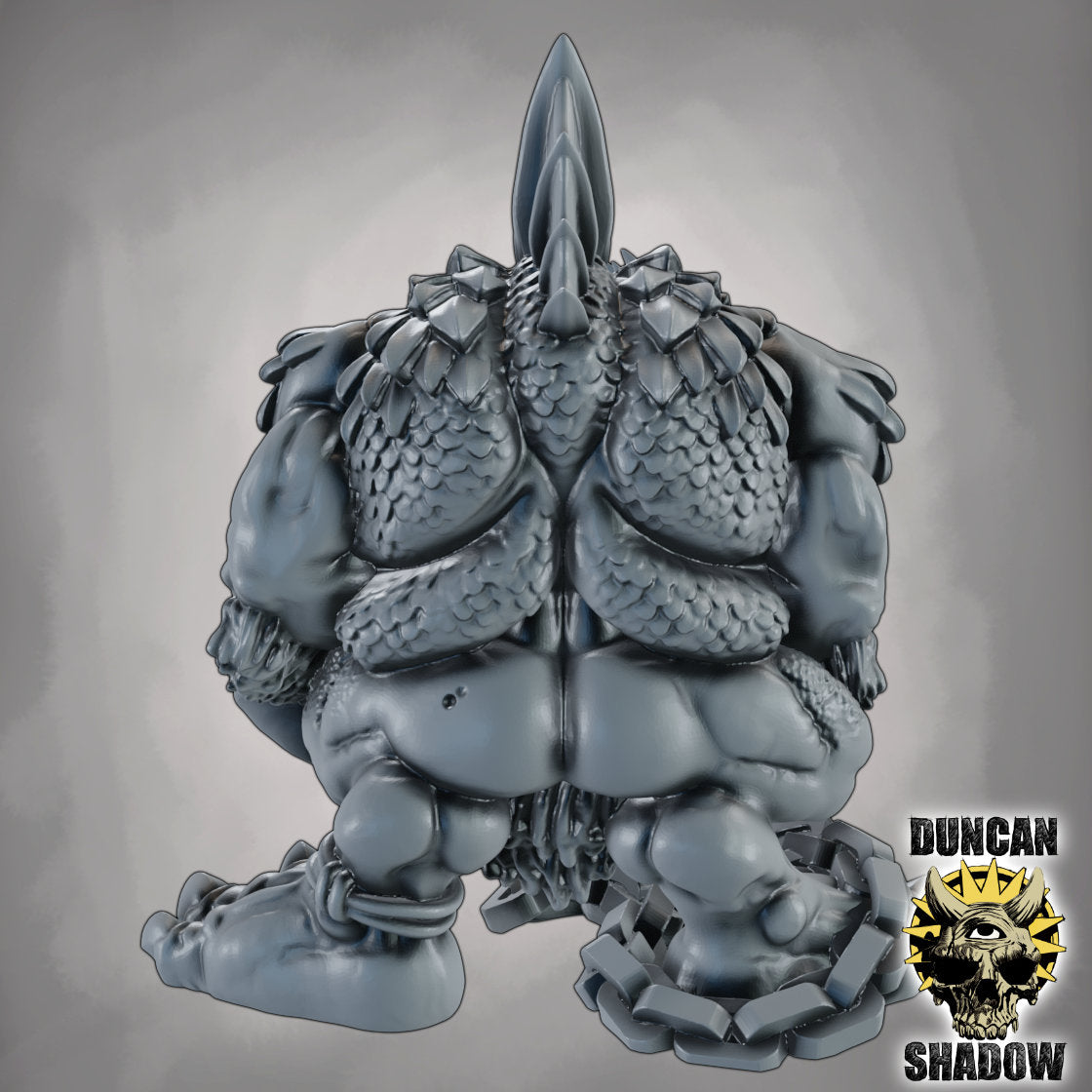 Anker Troll – 32mm Resin Miniatur für Tabletop, Wargaming & Pen & Paper | Design by Duncan Shadow