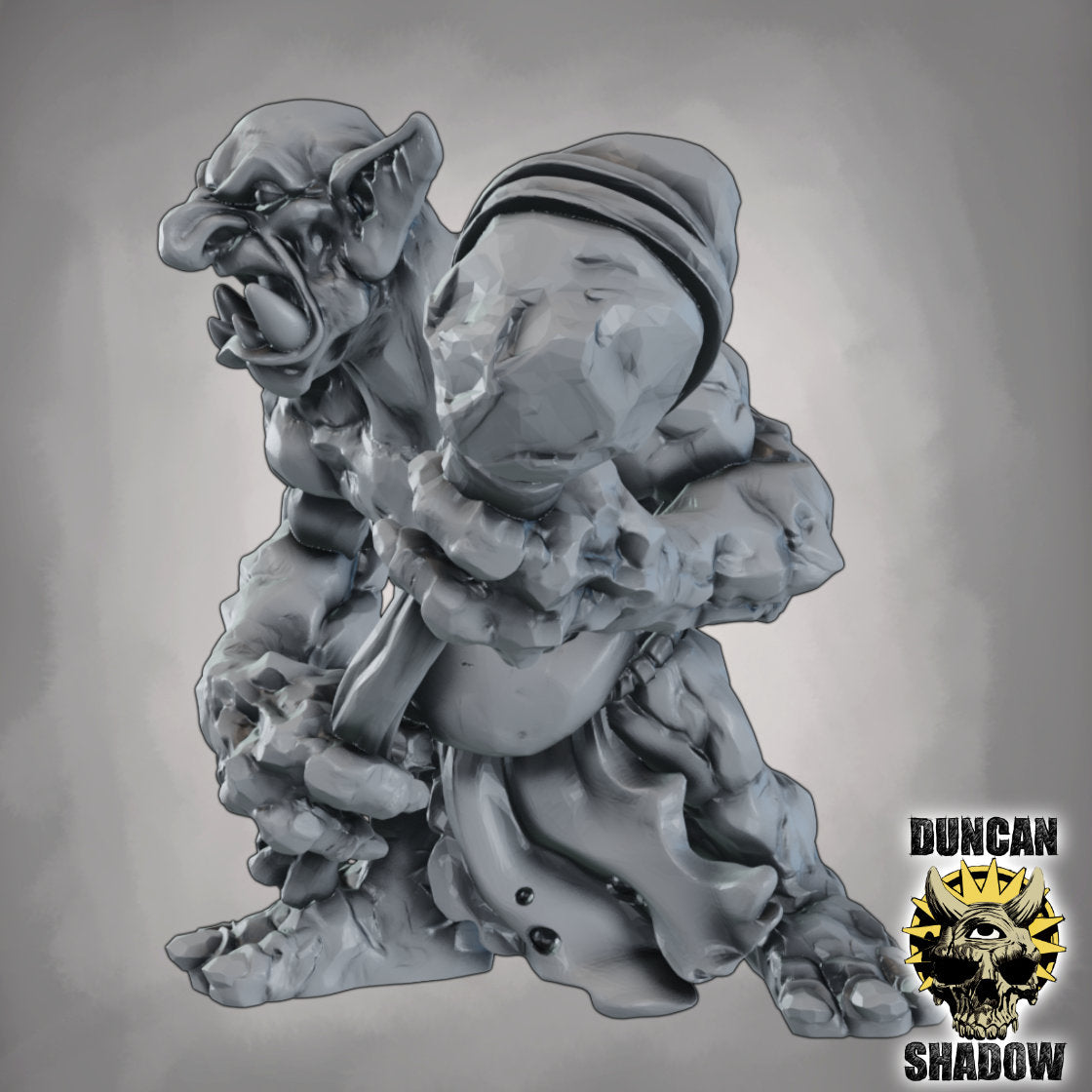 Eistroll – 32mm Resin Miniatur für Tabletop, Wargaming & Pen & Paper | Design by Duncan Shadow