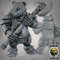 Krieger des Dachs-Volks mit Streitaxt – 32mm Resin Miniaturen für Tabletop, Wargaming & Pen & Paper | Design by Duncan Shadow
