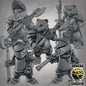 Krieger des Dachs-Volks mit Streitaxt – 32mm Resin Miniaturen für Tabletop, Wargaming & Pen & Paper | Design by Duncan Shadow