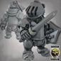 Krieger des Dachs-Volks mit Schwert & Schild – 32mm Resin Miniaturen für Tabletop, Wargaming & Pen & Paper | Design by Duncan Shadow