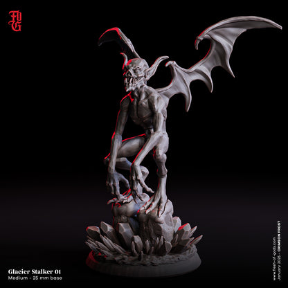 Glacial Stalker – 32mm Resin Miniature | Flesh of Gods – Crimson Frost | Tabletop & RPG Figure