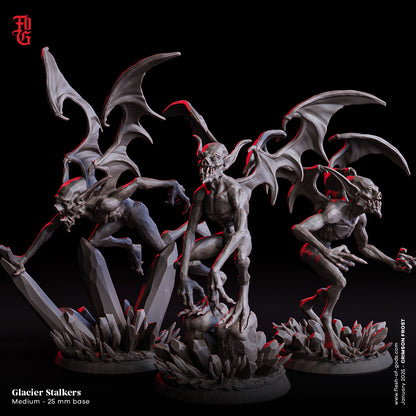 Glacial Stalker – 32mm Resin Miniature | Flesh of Gods – Crimson Frost | Tabletop & RPG Figure