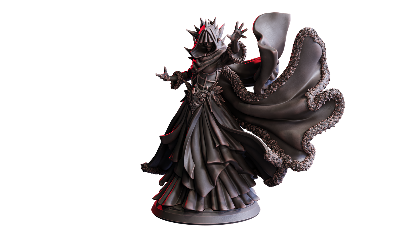Lysere, Frost Widow – 32mm Resin Miniature | Flesh of Gods – Crimson Frost | Tabletop & RPG Figure