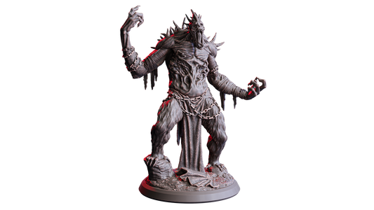 The Revenant King – 32mm Miniatur aus Resin | Flesh of Gods – Crimson Frost | Tabletop & RPG Figur